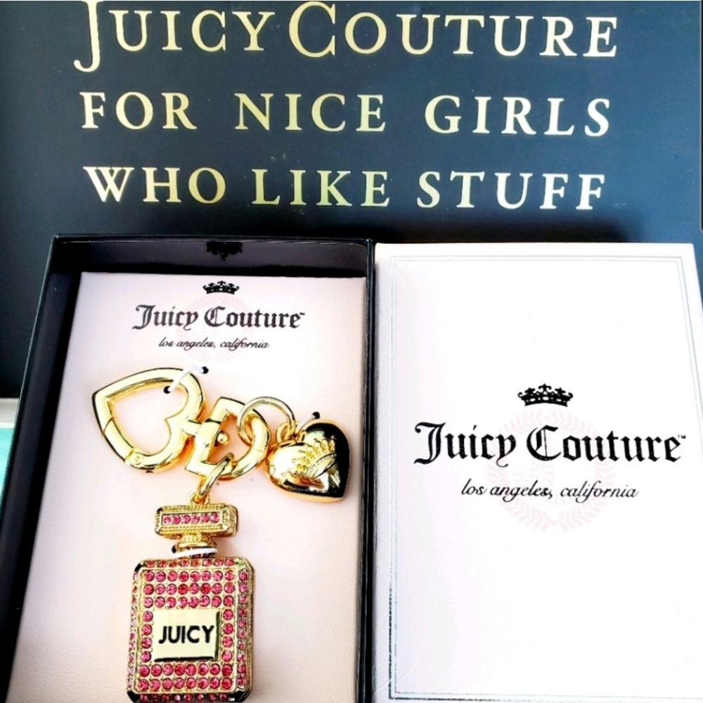 Juicy Couture Charm Keychain Fob